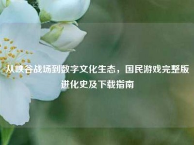 从峡谷战场到数字文化生态，国民游戏完整版进化史及下载指南