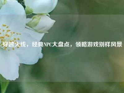 穿越火线，经典NPC大盘点，领略游戏别样风景