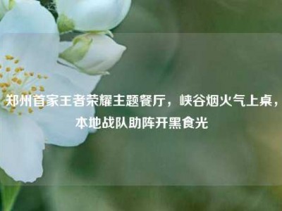 郑州首家王者荣耀主题餐厅，峡谷烟火气上桌，本地战队助阵开黑食光