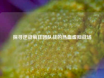 探寻逆战疯狂团队战的热血虚拟战场