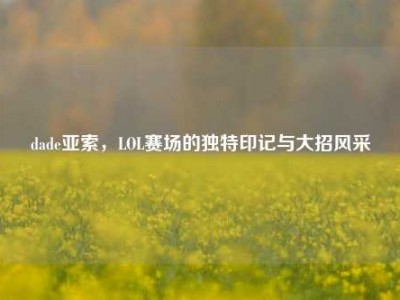 dade亚索，LOL赛场的独特印记与大招风采