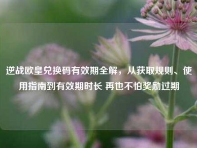 逆战欧皇兑换码有效期全解，从获取规则、使用指南到有效期时长 再也不怕奖励过期