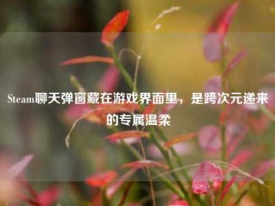 Steam聊天弹窗藏在游戏界面里，是跨次元递来的专属温柔