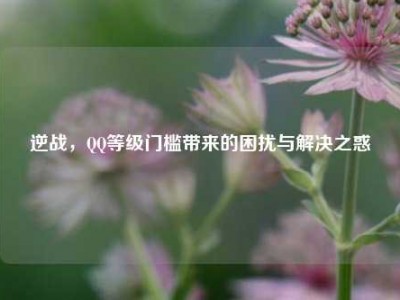 逆战，QQ等级门槛带来的困扰与解决之惑
