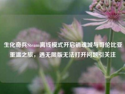 生化奇兵Steam离线模式开启销魂城与哥伦比亚重温之旅，遇无限版无法打开问题引关注