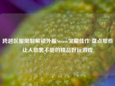 跨越区服限制解锁外服Steam宝藏佳作 盘点那些让人欲罢不能的精品好玩游戏