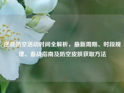 逆战防空活动时间全解析，最新周期、时段规律、备战指南及防空皮肤获取方法