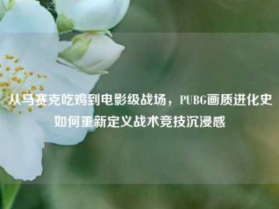 从马赛克吃鸡到电影级战场，PUBG画质进化史如何重新定义战术竞技沉浸感