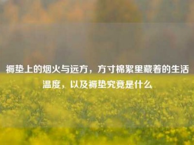 褥垫上的烟火与远方，方寸棉絮里藏着的生活温度，以及褥垫究竟是什么
