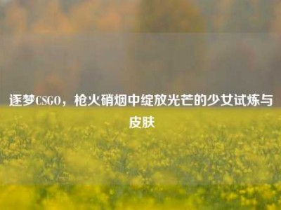 逐梦CSGO，枪火硝烟中绽放光芒的少女试炼与皮肤