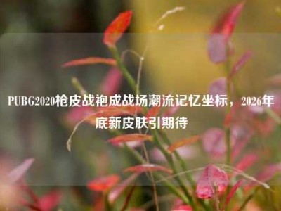 PUBG2020枪皮战袍成战场潮流记忆坐标，2026年底新皮肤引期待