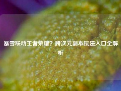 暴雪联动王者荣耀？跨次元副本玩法入口全解析