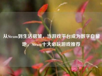从Steam到生活褶皱，当游戏平台成为数字自留地，Steam十大必玩游戏推荐