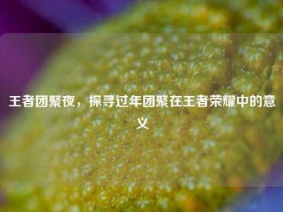 王者团聚夜，探寻过年团聚在王者荣耀中的意义