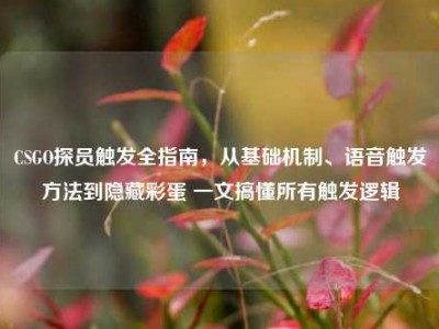 CSGO探员触发全指南，从基础机制、语音触发方法到隐藏彩蛋 一文搞懂所有触发逻辑
