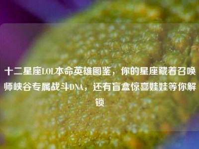 十二星座LOL本命英雄图鉴，你的星座藏着召唤师峡谷专属战斗DNA，还有盲盒惊喜娃娃等你解锁