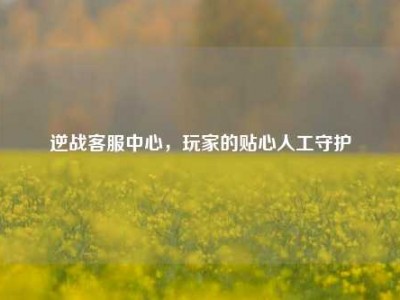 逆战客服中心，玩家的贴心人工守护