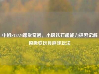 中班STEAM课堂奇遇，小吸铁石超能力探索记解锁吸铁玩具趣味玩法
