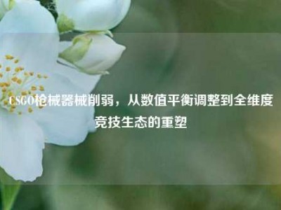 CSGO枪械器械削弱，从数值平衡调整到全维度竞技生态的重塑