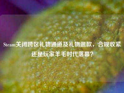 Steam关闭跨区礼物通道及礼物退款，合规收紧还是玩家羊毛时代落幕？