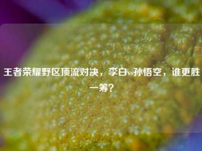 王者荣耀野区顶流对决，李白vs孙悟空，谁更胜一筹？