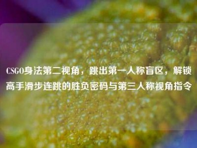 CSGO身法第二视角，跳出第一人称盲区，解锁高手滑步连跳的胜负密码与第三人称视角指令