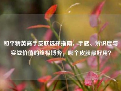 和平精英高手皮肤选择指南，手感、辨识度与实战价值的终极博弈，哪个皮肤最好用？