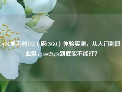 AOC显示器CS2（原CSGO）体验实测，从入门到职业级，aoc25g3z到底能不能打？
