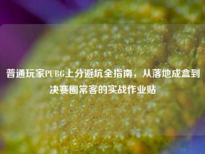 普通玩家PUBG上分避坑全指南，从落地成盒到决赛圈常客的实战作业贴