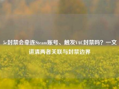 5e封禁会牵连Steam账号、触发VAC封禁吗？一文讲清两者关联与封禁边界
