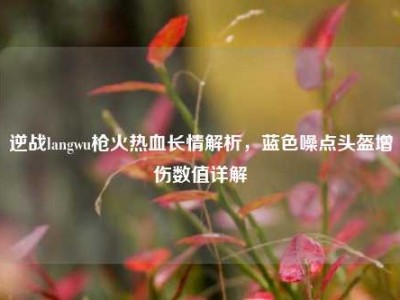 逆战langwu枪火热血长情解析，蓝色噪点头盔增伤数值详解