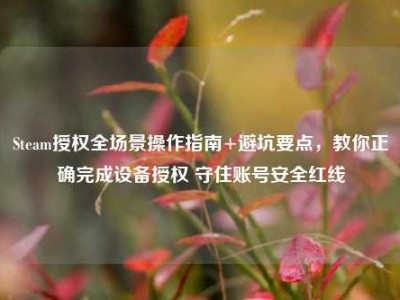 Steam授权全场景操作指南+避坑要点，教你正确完成设备授权 守住账号安全红线