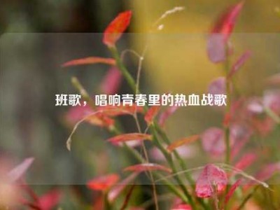 班歌，唱响青春里的热血战歌