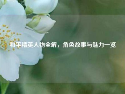 和平精英人物全解，角色故事与魅力一览