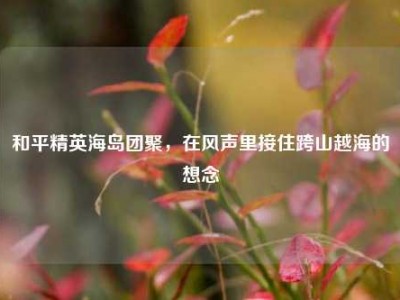 和平精英海岛团聚，在风声里接住跨山越海的想念