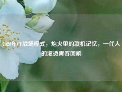 2020年CF战场模式，炮火里的联机记忆，一代人的滚烫青春回响
