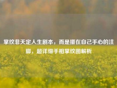 掌纹非天定人生剧本，而是攥在自己手心的注脚，超详细手相掌纹图解析