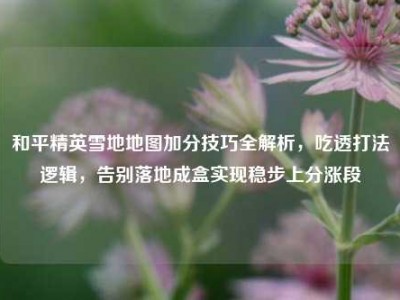 和平精英雪地地图加分技巧全解析，吃透打法逻辑，告别落地成盒实现稳步上分涨段