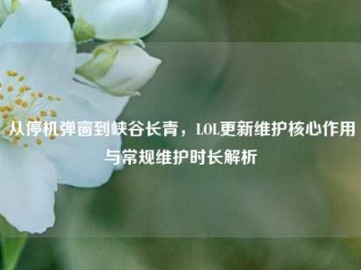 从停机弹窗到峡谷长青，LOL更新维护核心作用与常规维护时长解析