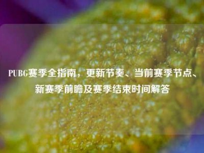 PUBG赛季全指南，更新节奏、当前赛季节点、新赛季前瞻及赛季结束时间解答