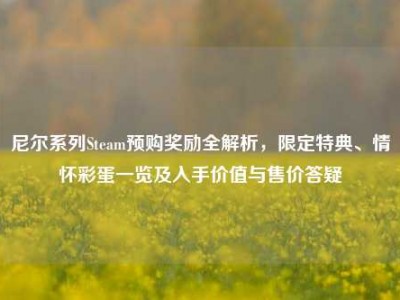 尼尔系列Steam预购奖励全解析，限定特典、情怀彩蛋一览及入手价值与售价答疑