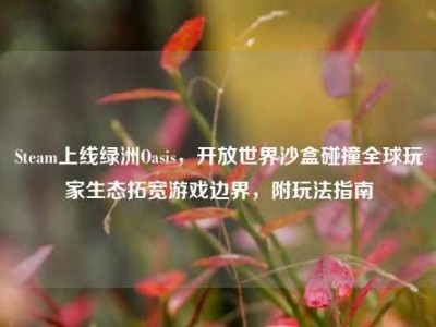 Steam上线绿洲Oasis，开放世界沙盒碰撞全球玩家生态拓宽游戏边界，附玩法指南