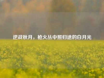 逆战秋月，枪火丛中照归途的白月光