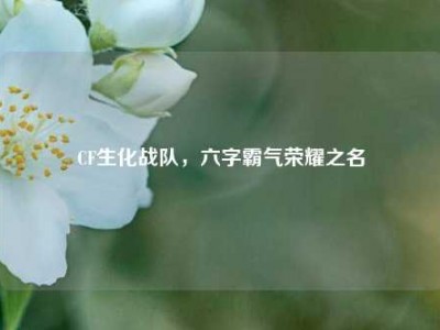 CF生化战队，六字霸气荣耀之名