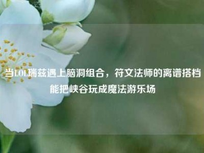 当LOL瑞兹遇上脑洞组合，符文法师的离谱搭档能把峡谷玩成魔法游乐场