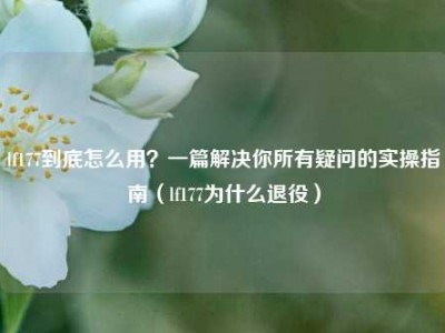 lf177到底怎么用？一篇解决你所有疑问的实操指南（lf177为什么退役）