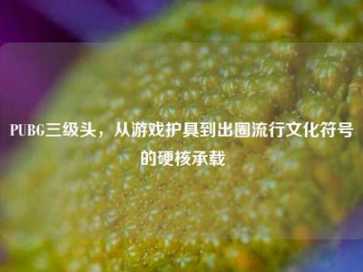PUBG三级头，从游戏护具到出圈流行文化符号的硬核承载