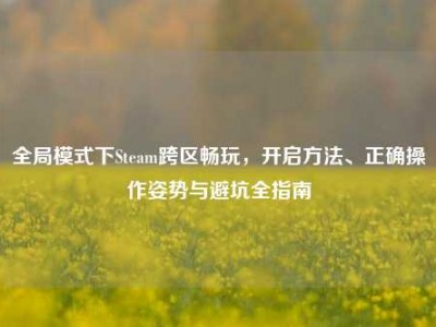 全局模式下Steam跨区畅玩，开启方法、正确操作姿势与避坑全指南