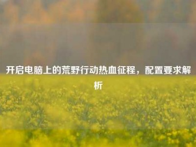 开启电脑上的荒野行动热血征程，配置要求解析