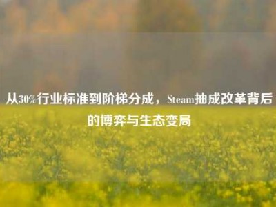 从30%行业标准到阶梯分成，Steam抽成改革背后的博弈与生态变局